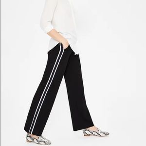 Boden wide leg black stripe trouser